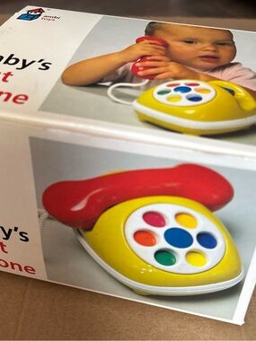 ambi toys Baby's First Phone - Red & Yellow Toy Telephone used